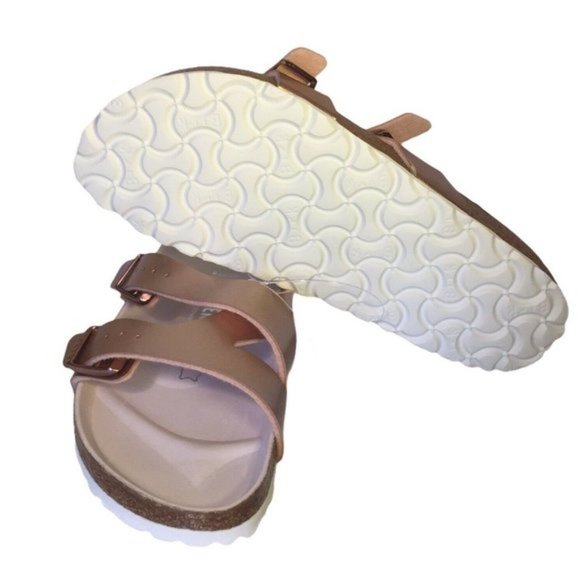 BIRKENSTOK Women Yao Balance  Leather Sandals--Metallic Copper - Picture 6 of 9